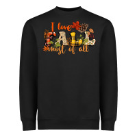 Black I love Fall most of Fall Heavyweight Sweatshirt - NancyCooperArtShop