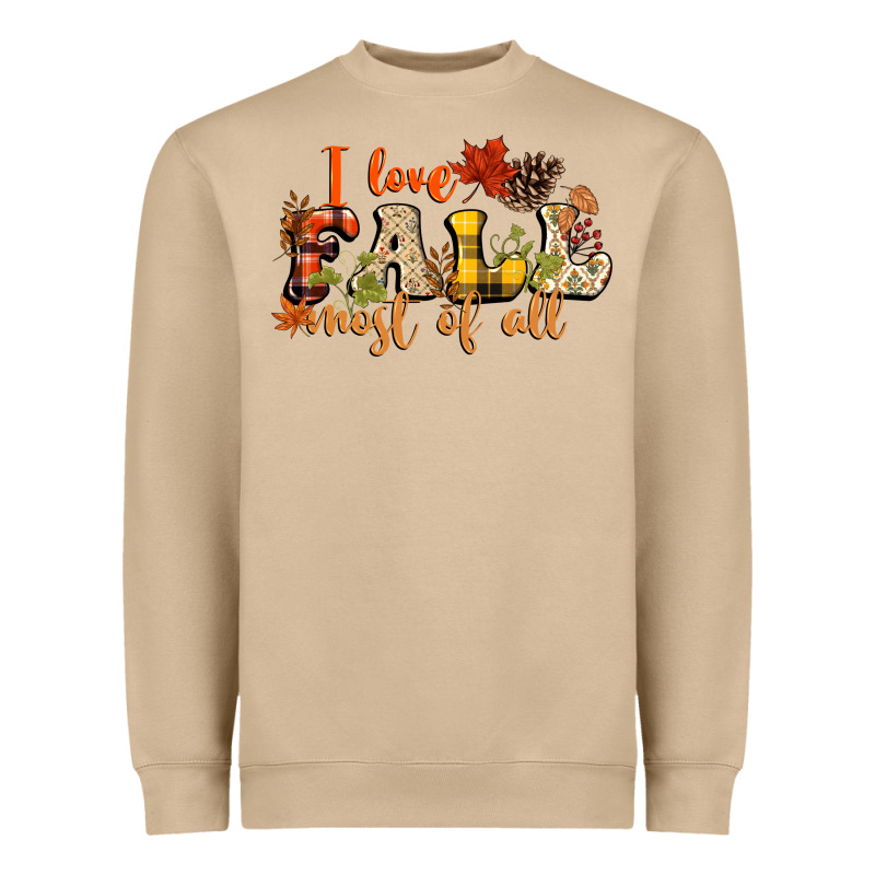 I Love Fall Most Of Fall Heavyweight Sweatshirt by NancyCooperArtShop | Teevron