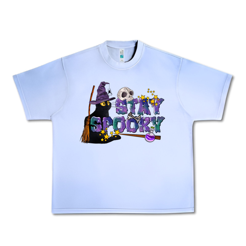 Stay Spooky With Black Cat Urban Heavy Tee by LillyAllenDesigns | Teevron