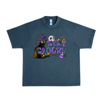 Midnight Navy Stay Spooky With Black Cat Urban Heavy Tee - LillyAllenDesigns