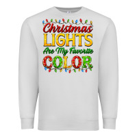 Dove Grey christmas lights are my favorite color Premium Sweatshirt - FaDigitalArtStudio