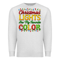 Oatmeal Heather christmas lights are my favorite color Premium Sweatshirt - FaDigitalArtStudio
