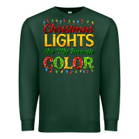 Sports Green christmas lights are my favorite color Premium Sweatshirt - FaDigitalArtStudio