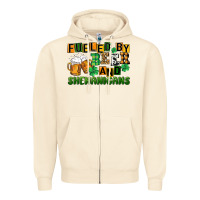 Sandshell fueled by beer and shenanigans Zipper Hoodie - CowGirlArtShop