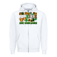White fueled by beer and shenanigans Zipper Hoodie - CowGirlArtShop