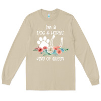Mushroom Im A Dog And Horse Kind Of Queen Long Sleeve Tee - Bettercallsaul