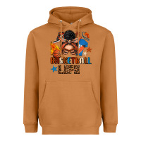 Meerkat basketball life messy bun Heavyweight Hoodie - FaDigitalArtStudio