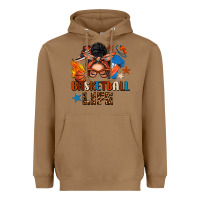 Toasted Coconut basketball life messy bun Heavyweight Hoodie - FaDigitalArtStudio