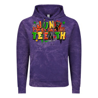 Cloud Purple juneteenth free ish since 1865 Vintage Hoodie - LillyAllenDesigns