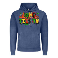 Vintage Denim juneteenth free ish since 1865 Vintage Hoodie - LillyAllenDesigns