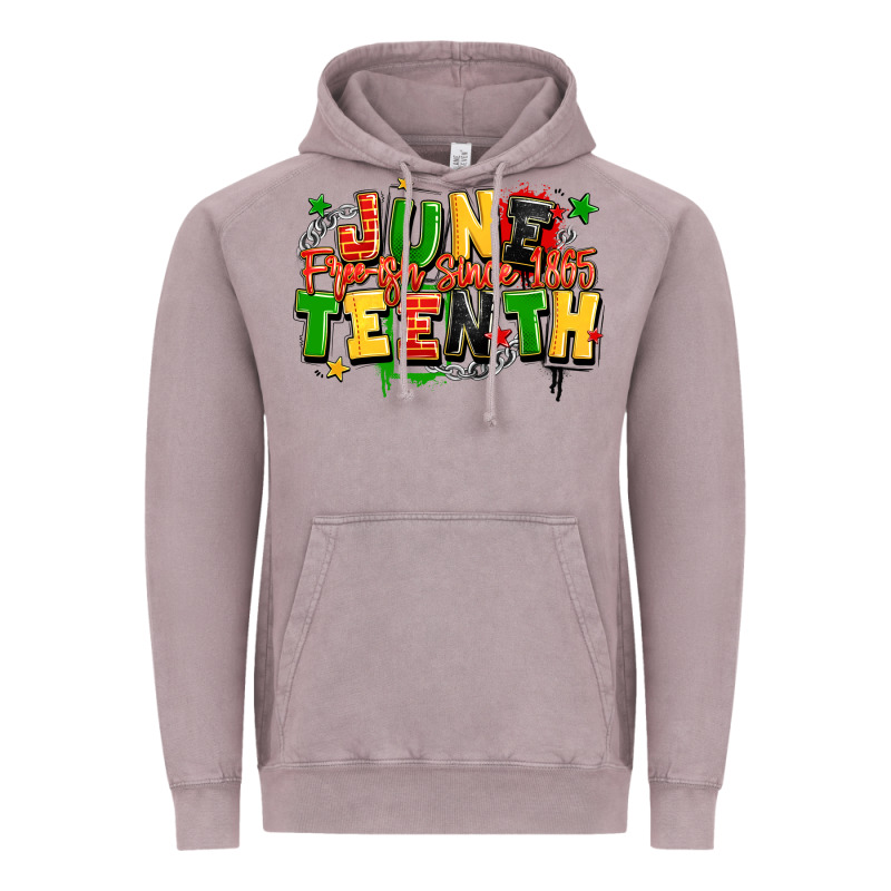 Juneteenth Free Ish Since 1865 Vintage Hoodie by LillyAllenDesigns | Teevron