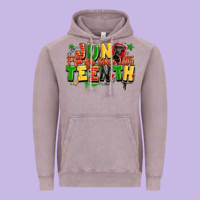 Juneteenth Free Ish Since 1865 Vintage Hoodie Designed By Lillyallendesigns
