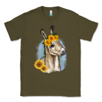 Army Green Sunflower Baby Donkey Classic Tee - RanaPortraitStore