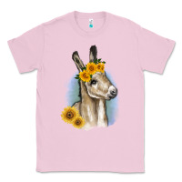 Bubblegum Pink Sunflower Baby Donkey Classic Tee - RanaPortraitStore