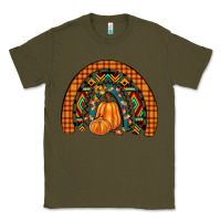 Army Green fall pumpkin rainbow Classic Tee - JahusDesignShop