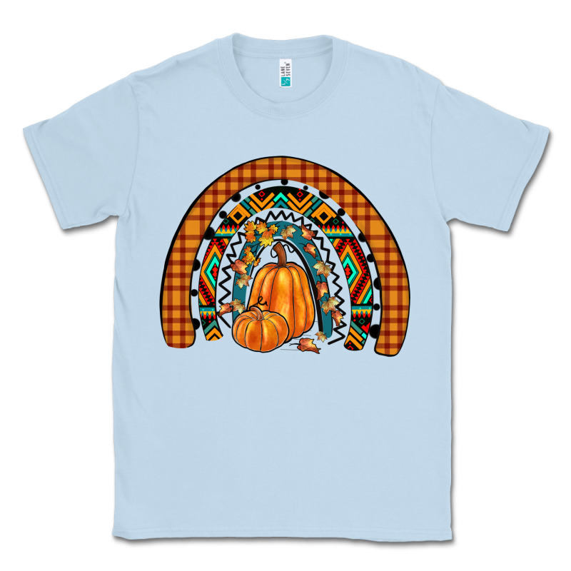 Fall Pumpkin Rainbow Classic Tee by JahusDesignShop | Teevron