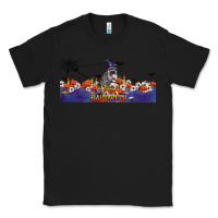 Black Happy Halloween Raccon Classic Tee - LillyAllenDesigns