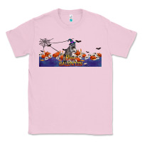 Bubblegum Pink Happy Halloween Raccon Classic Tee - LillyAllenDesigns