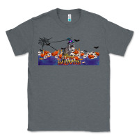 Charcoal Heather Happy Halloween Raccon Classic Tee - LillyAllenDesigns