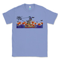 Colony Blue Happy Halloween Raccon Classic Tee - LillyAllenDesigns