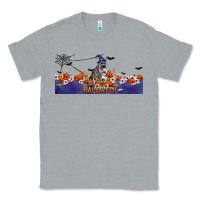 Heather Grey Happy Halloween Raccon Classic Tee - LillyAllenDesigns