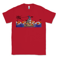 Red Happy Halloween Raccon Classic Tee - LillyAllenDesigns