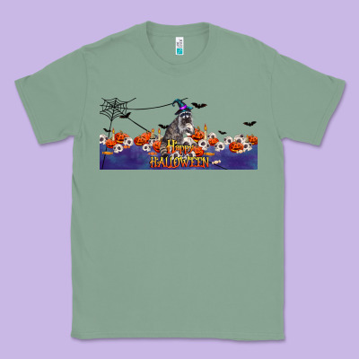 Happy Halloween Raccon Classic Tee Designed By Lillyallendesigns