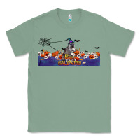 Sage Happy Halloween Raccon Classic Tee - LillyAllenDesigns
