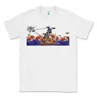 White Happy Halloween Raccon Classic Tee - LillyAllenDesigns