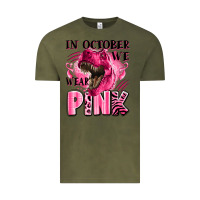 Vintage Olive in october we wear pink dinosaur Vintage Tee - LillyAllenDesigns
