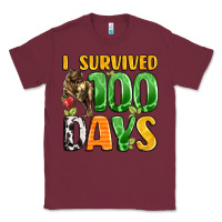 Burgundy dinosaur 100day celebration Classic Tee - LillyAllenDesigns