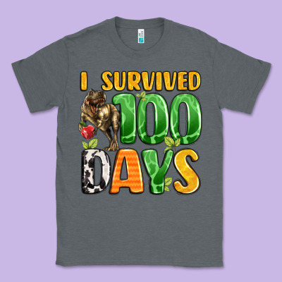 Dinosaur 100day Celebration Classic Tee Designed By Lillyallendesigns
