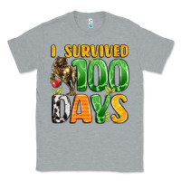 Heather Grey dinosaur 100day celebration Classic Tee - LillyAllenDesigns
