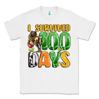 White dinosaur 100day celebration Classic Tee - LillyAllenDesigns