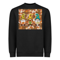 Black Fall gnomes Heavyweight Sweatshirt - NancyCooperArtShop