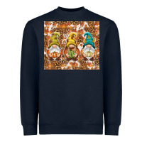 Navy Fall gnomes Heavyweight Sweatshirt - NancyCooperArtShop