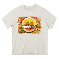Cream hello summer watermelon lemon Heavy Core Tee - Jasminsmagicworld