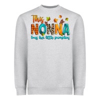 Heather Grey This nonna loves her little pumpkins Heavyweight Sweatshirt - texasbilliewilder