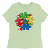 Matcha autism puzzles Ladies Tee - MaliasSmallBusiness