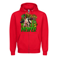 Red One lucky Heifer Zipper Hoodie - CowGirlArtShop
