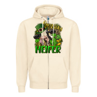 Sandshell One lucky Heifer Zipper Hoodie - CowGirlArtShop