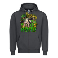 Smoke One lucky Heifer Zipper Hoodie - CowGirlArtShop
