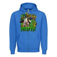 True Royal One lucky Heifer Zipper Hoodie - CowGirlArtShop