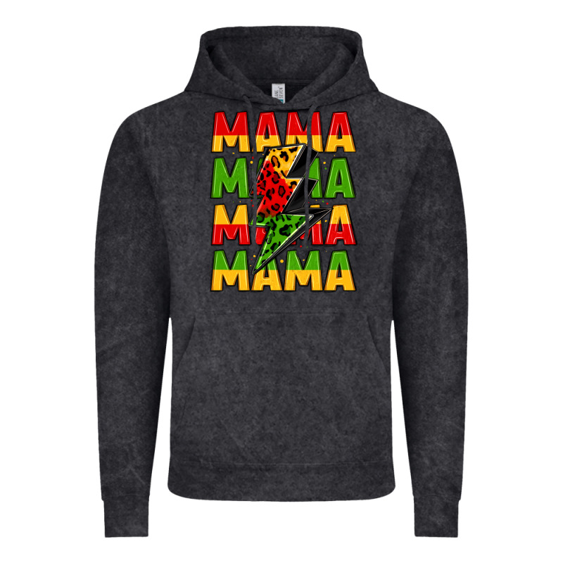 Mama Lightning Bolt Juneteenth Vintage Hoodie by LillyAllenDesigns | Teevron