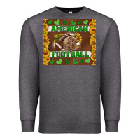 Charcoal Heather american football with sunflower tumbler Premium Sweatshirt - BundleAndBundleShop