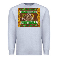 Heather Grey american football with sunflower tumbler Premium Sweatshirt - BundleAndBundleShop