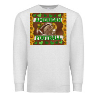 Oatmeal Heather american football with sunflower tumbler Premium Sweatshirt - BundleAndBundleShop