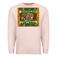 Pale Pink american football with sunflower tumbler Premium Sweatshirt - BundleAndBundleShop