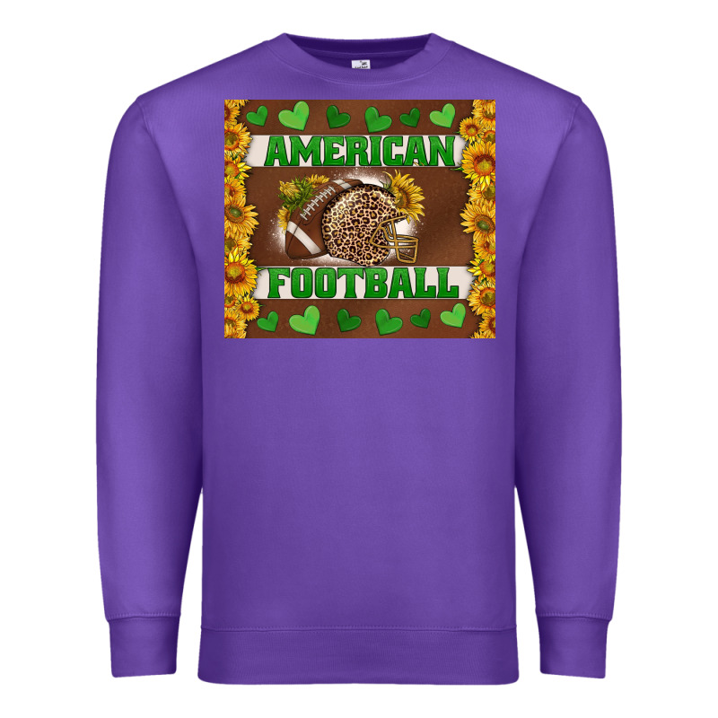 American Football With Sunflower Tumbler Premium Sweatshirt by BundleAndBundleShop | Teevron