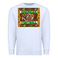 White american football with sunflower tumbler Premium Sweatshirt - BundleAndBundleShop